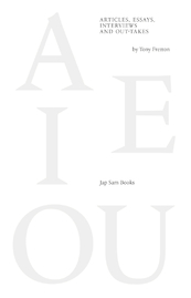 A E I OU - Tony Fretton (ISBN 9789490322700)