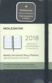 Moleskine 12 Monate Wochenkalender 2018, A6 Hard Cover, Schwarz - (ISBN 8055002853989)