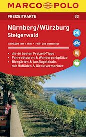 MARCO POLO Freizeitkarte 33 Nürnberg, Würzburg, Steigerwald 1 : 100 000 - (ISBN 9783829743334)