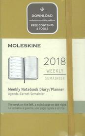 Moleskine 12 Monate Wochen Notizkalender 2018, A6 Hard Cover, Ahorngelb - (ISBN 8055002855709)