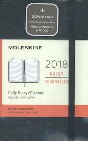 Moleskine 12 Monate Tageskalender 2018, A6 Hard Cover, Schwarz - (ISBN 8055002853897)