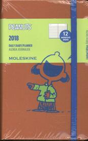 Moleskine 12 Monate Peanuts Tageskalender 2018, A6 Hard Cover, Rot - (ISBN 8055002855525)