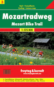 Rad- und Freizeitkarte 03. Mozart Radweg 1 : 125 000 - (ISBN 9783707904994)