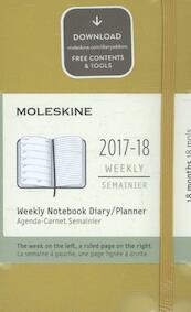 Moleskine 18 Monate Wochen Notizkalender 2017/2018, A6 Hard Cover, Ahorngelb - (ISBN 8055002855785)
