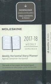 Moleskine 18 Monate Wochen Kalender 2017/2018, A6 Hard Cover, Schwarz - (ISBN 8055002854092)