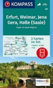 Erfurt, Weimar, Jena, Gera, Halle (Saale) 1 : 50 000 - (ISBN 9783990442739)
