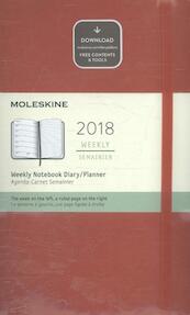 Moleskine 12 Monate Wochen Notizkalender 2018, A5 Soft Cover, Scharlachrot - (ISBN 8055002854191)