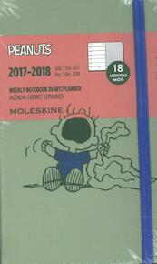 Moleskine 18 Monate Peanuts Wochen Notizkalender 2018, A6 Hard Cover, Grün - (ISBN 8055002855563)