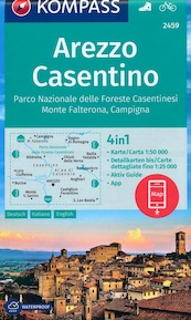 KOMPASS Wanderkarte 2459 Arezzo, Casentino - (ISBN 9783990447406)