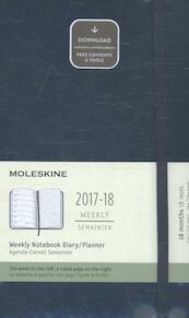 Moleskine 18 Monate Wochen Notizkalender 2017/2018, A5 Hard Cover, Saphir - (ISBN 8055002855792)