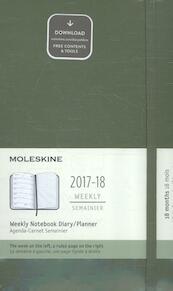 Moleskine 18 Monate Wochen Notizkalender 2017/2018, A5 Hard Cover, Ulmengrün - (ISBN 8055002855815)