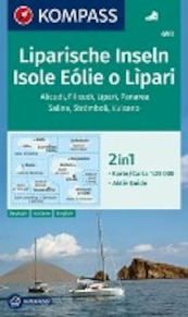 Liparische Inseln, Isole Eólie o Lìpari, Alicudi, Filicudi, Lìpari, Panarea, Salina, Strómboli, Vulcano 1:25 000 - (ISBN 9783990443767)