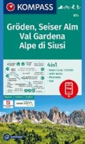 Gröden, Seiser Alm, Val Gardena, Alpe di Siusi 1:25 000 - (ISBN 9783990444610)