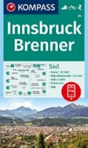 Innsbruck, Brenner 1:50 000 - (ISBN 9783990444726)