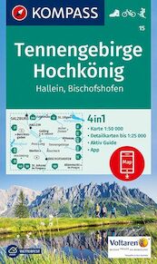 Tennengebirge, Hochkönig, Hallein, Bischofshofen 1:50 000 - (ISBN 9783990443804)