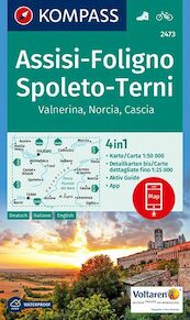 Assisi, Foligno, Spoleto, Terni, Valnerina, Norcia, Cascia 1:50 000 - (ISBN 9783990443774)