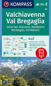 Valchiavenna, Val Bregaglia, Valle San Giacomo, Madésimo, Morbegno, Val Másino 1:50 000 - (ISBN 9783990444344)