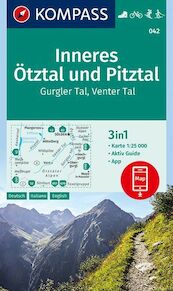 Inneres Ötztal und Pitztal, Gurgler Tal, Venter Tal 1:25 000 - (ISBN 9783990444818)