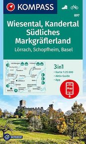 Wiesental, Kandertal, Südliches Markgräflerland 1:25 000 - (ISBN 9783990444764)