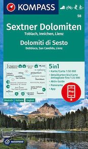 Sextner Dolomiten, Dolomit di Sesto, Toblach, Dobbiaco, Innichen, San Candido, Lienz 1:50 000 - (ISBN 9783990445464)
