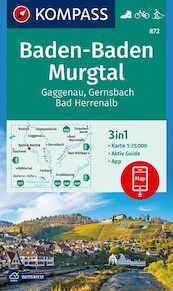 Baden-Baden, Murgtal, Gaggenau, Gernsbach, Bad Herrenalb 1:25 000 - (ISBN 9783990444757)