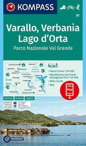 Varallo, Verbania, Lago d'Orta, Parco Nazionale Val Grande 1:50 000 - (ISBN 9783990445525)