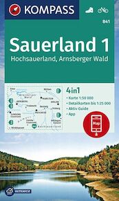 Sauerland 1, Hochsauerland, Arnsberger Wald 1:50 000 - (ISBN 9783990447062)