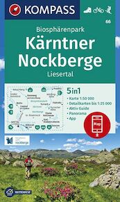 Biosphärenpark Kärntner Nockberge, Liesertal 1:50 000 - (ISBN 9783990447291)