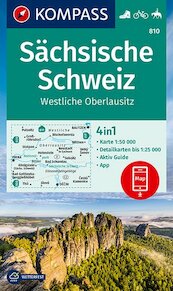 KOMPASS Wanderkarte 810 Sächsische Schweiz, Westliche Oberlausitz - (ISBN 9783990447499)
