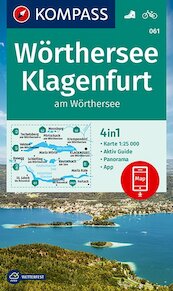 KOMPASS Wanderkarte 061 Wörthersee, Klagenfurt - (ISBN 9783990447536)
