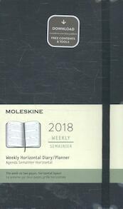 Moleskine 12 Monate Wochenkalender 2018, A6 Hard Cover, Schwarz - (ISBN 8055002853996)