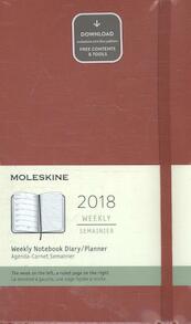 Moleskine 12 Monate Wochen Notizkalender 2018, A5 Hard Cover, Scharlachrot - (ISBN 8055002854061)