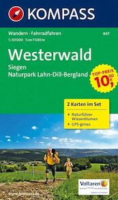 Westerwald - Sieg - Naturpark Lahn - Dill - Bergland 1 : 50 000 - (ISBN 9783850263580)