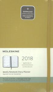 Moleskine 12 Monate Wochen Notizkalender 2018, A5 Hard Cover, Ahorngelb - (ISBN 8055002855747)