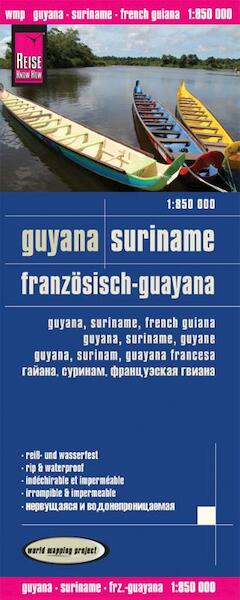 Reise Know-How Landkarte Guyana, Suriname, Französisch-Guayana (1:850.000) - (ISBN 9783831772636)