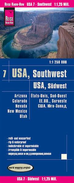 Reise Know-How Landkarte USA 07, Südwest (1:1.250.000) : Arizona, Colorado, Nevada, Utah, New Mexico - (ISBN 9783831773541)