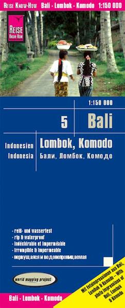 Reise Know-How Landkarte Bali, Lombok, Komodo (1:150.000) - Indonesien - (ISBN 9783831773695)