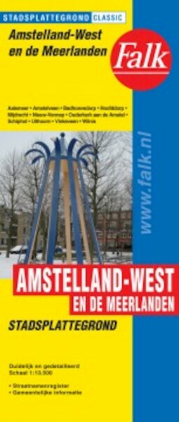 Amstelland Meerlanden plattegrond - (ISBN 9789028708884)