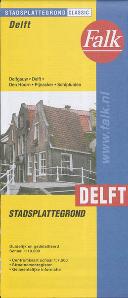 Falkplan kleurenplattegrond gemeente delft - (ISBN 9789028708303)