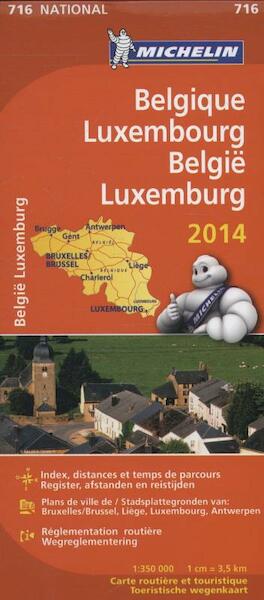 716 Belgique, Luxembourg - België, Luxemburg 2014 - (ISBN 9782067191082)