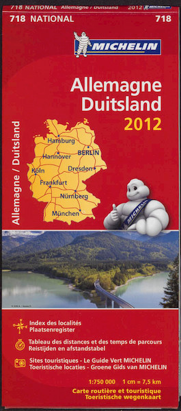Wegenkaart Duitsland 2012 - (ISBN 9782067170841)