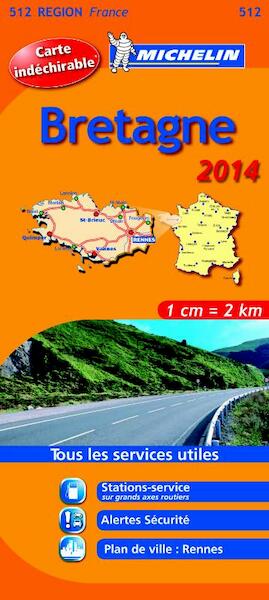 Michelin 513 Bretagne 2014 - (ISBN 9782067191594)