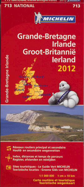 Michelin wegenkaart 713 Groot Brittannie - Ierland 2012 - (ISBN 9782067170285)