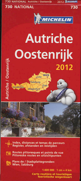 Michelin wegenkaart 730 Oostenrijk 2012 - (ISBN 9782067171732)