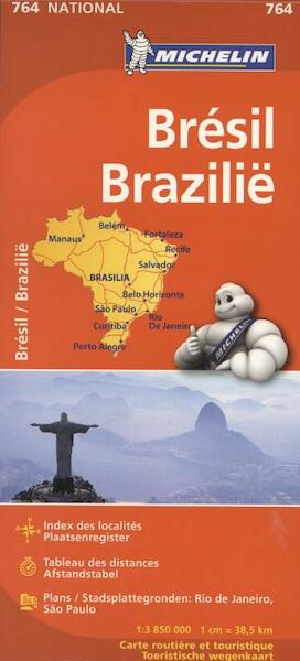 MICHELIN WEGENKAART 764 BRAZILIE - (ISBN 9782067173491)