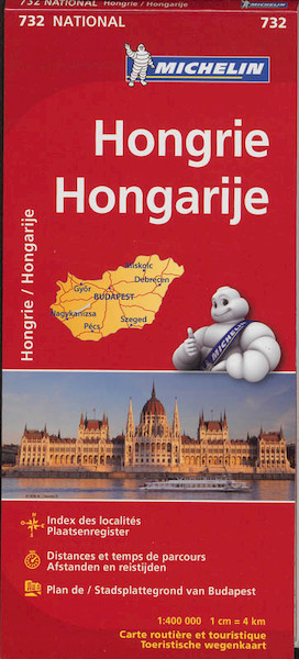 Michelin wegenkaart 732 Hongarije - (ISBN 9782067171886)