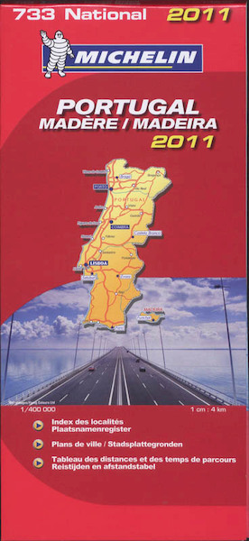 Michelin 733 Portugal, Madeira - (ISBN 9782067155985)