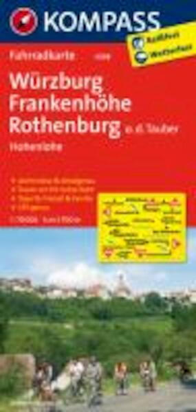 Würzburg - Frankenhöhe - Rothenburg o. d. Tauber - Hohenlohe 1 : 70 000 - (ISBN 9783850263160)