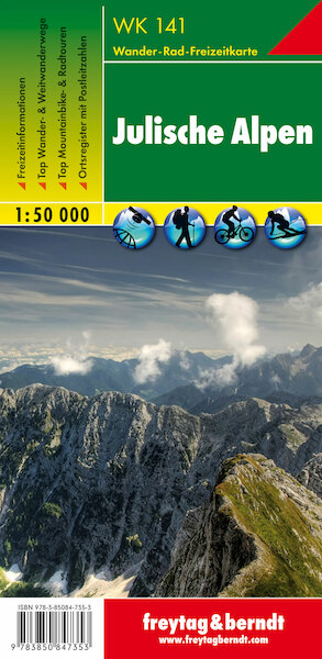 Julische Alpen 1 : 50 000. WK 141 - (ISBN 9783850847353)