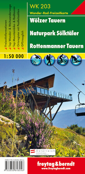 Wölzer Tauern - Sölktal - Rottenmanner Tauernb 1 : 50 000. WK 203 - (ISBN 9783850848046)